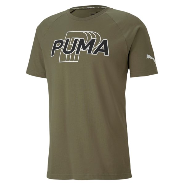 Puma MODERN Sports Logo Tee-Burnt Olive